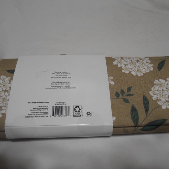 BRAND NEW BEAUTIFUL MAINSTAYS DECORATIVE LINEN TABLE RUNNER 14X72" 🌼 - Picture 8 of 9